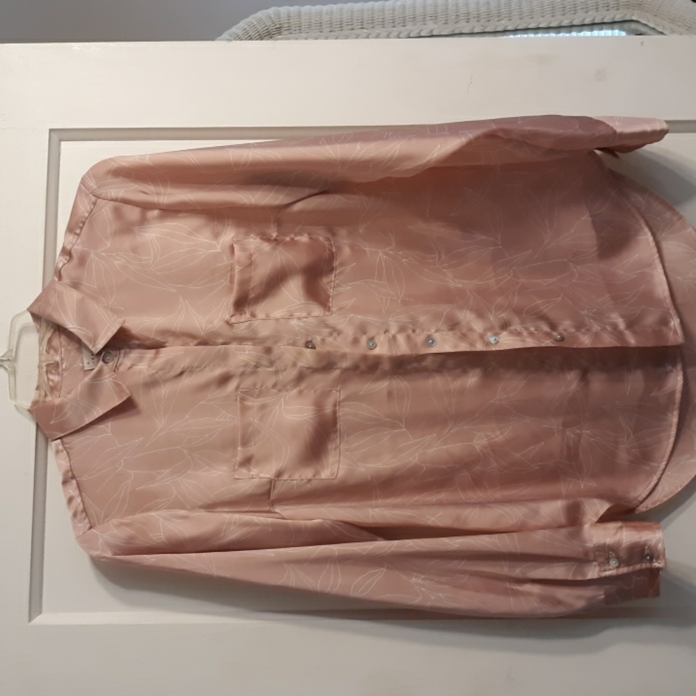 Pink Satin Blouse